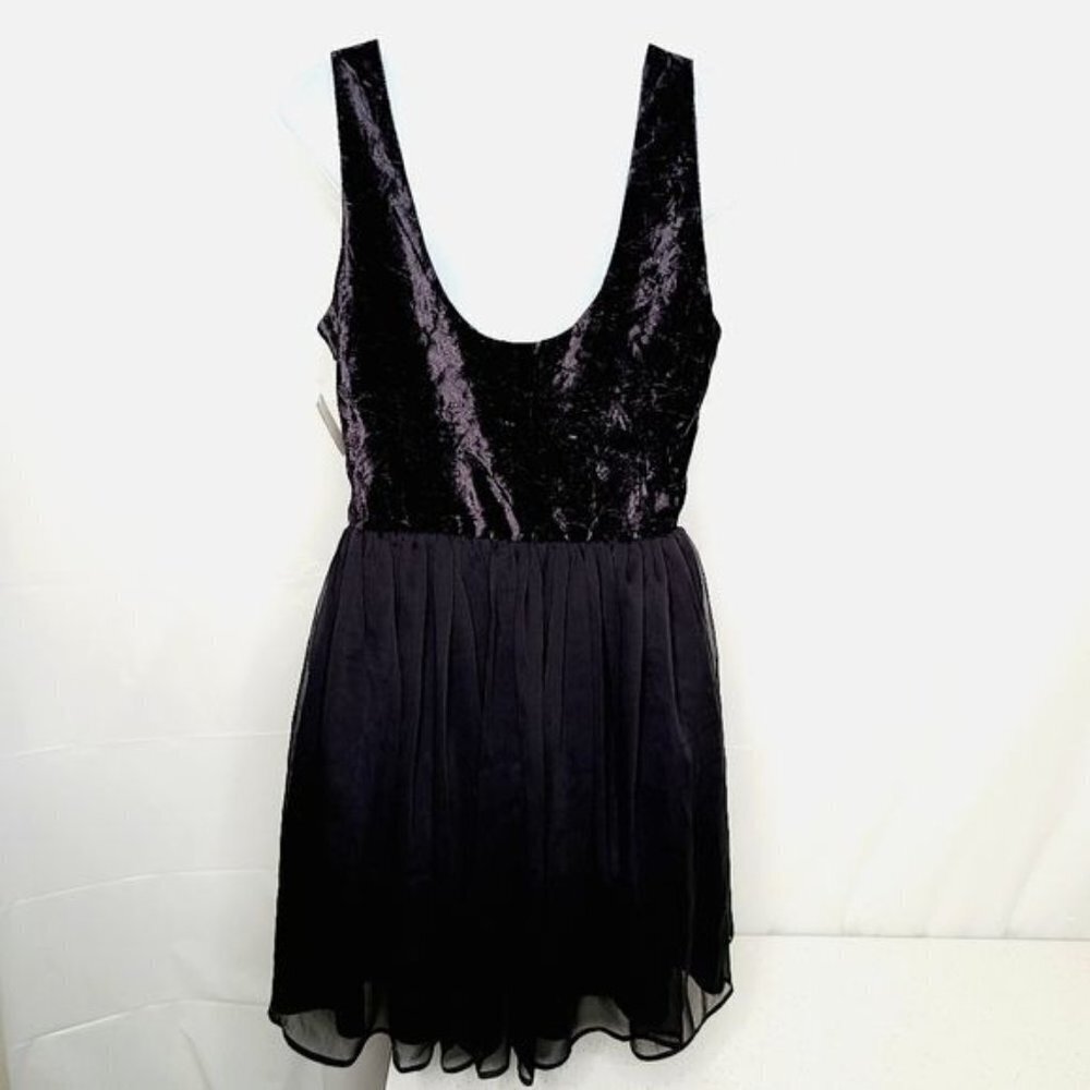 NWT Free People Velvet Fit & Flare Cocktail Dress - Picture 3 of 7